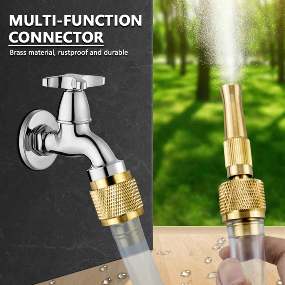 Water Spray Nozzle High Pressure Quick Connector Without Pipe