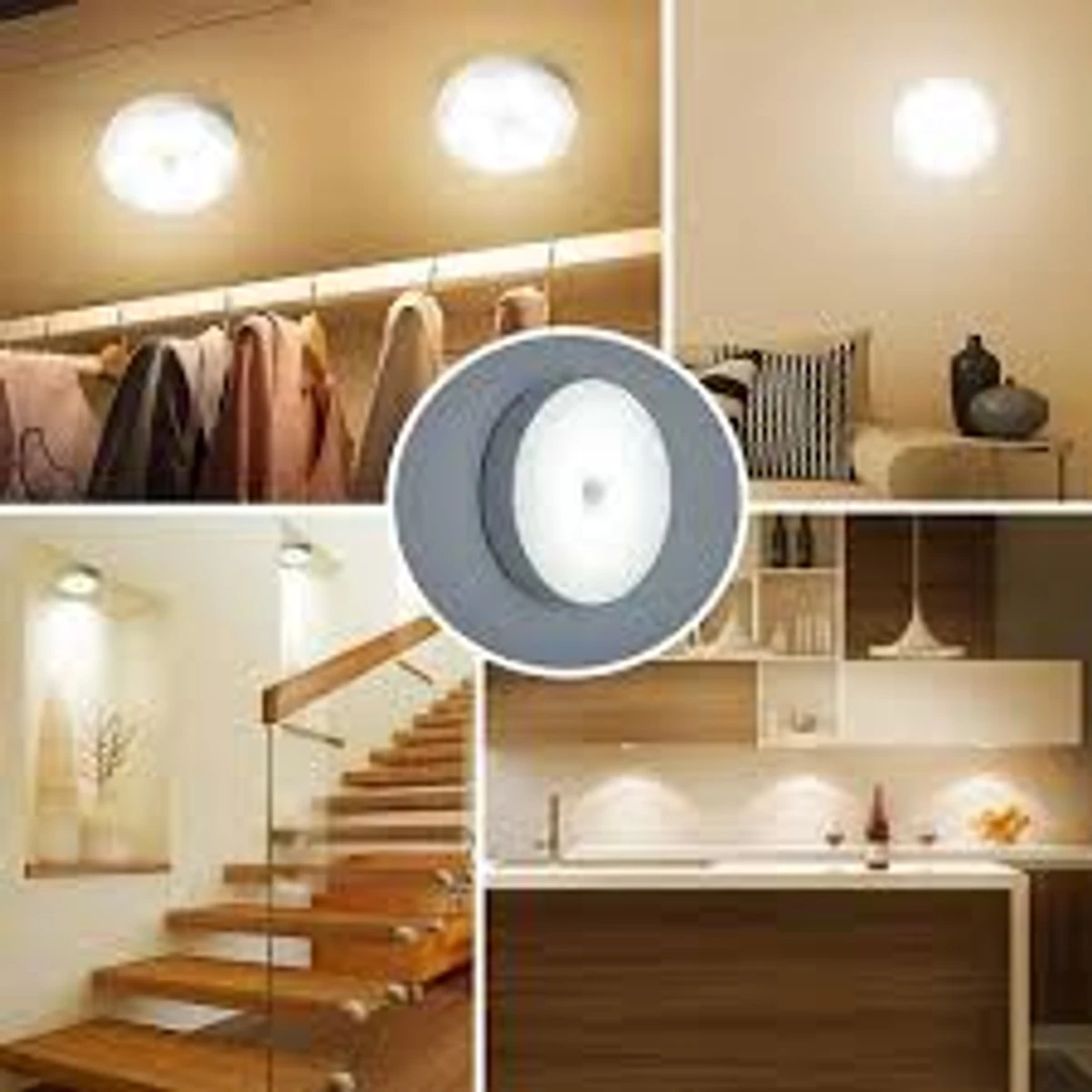Motion Sensor LED Rechargeable Night Lamp White Light