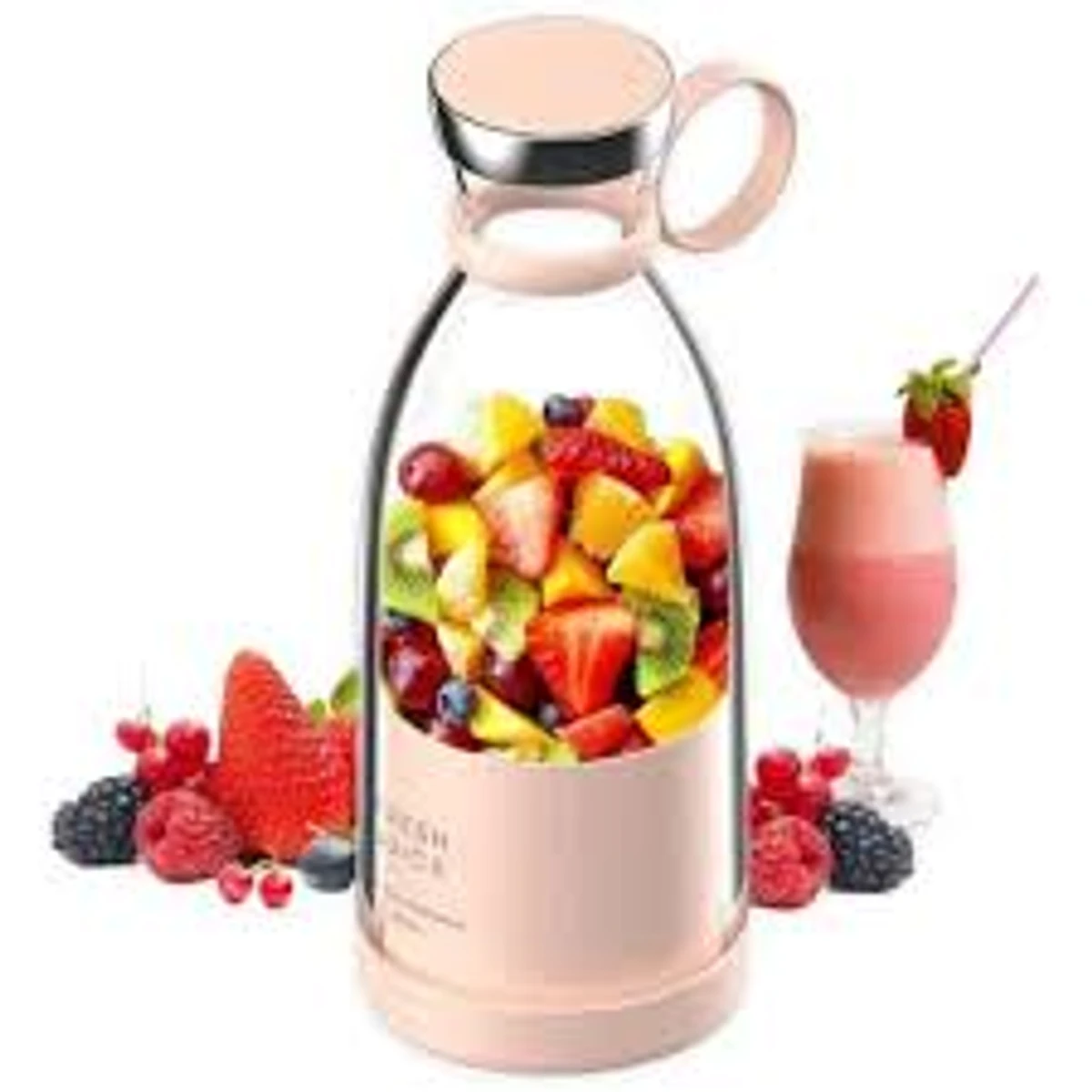 USB Rechargeable  4 Blades protable Juicer For Home, Travel, Gym and Office