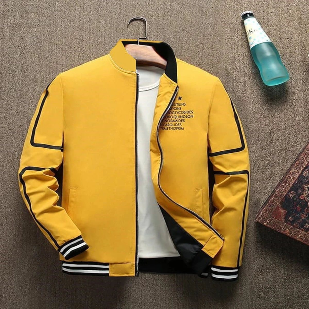 Premium Men's Jacket (Collection 2023-24)- Yellow light