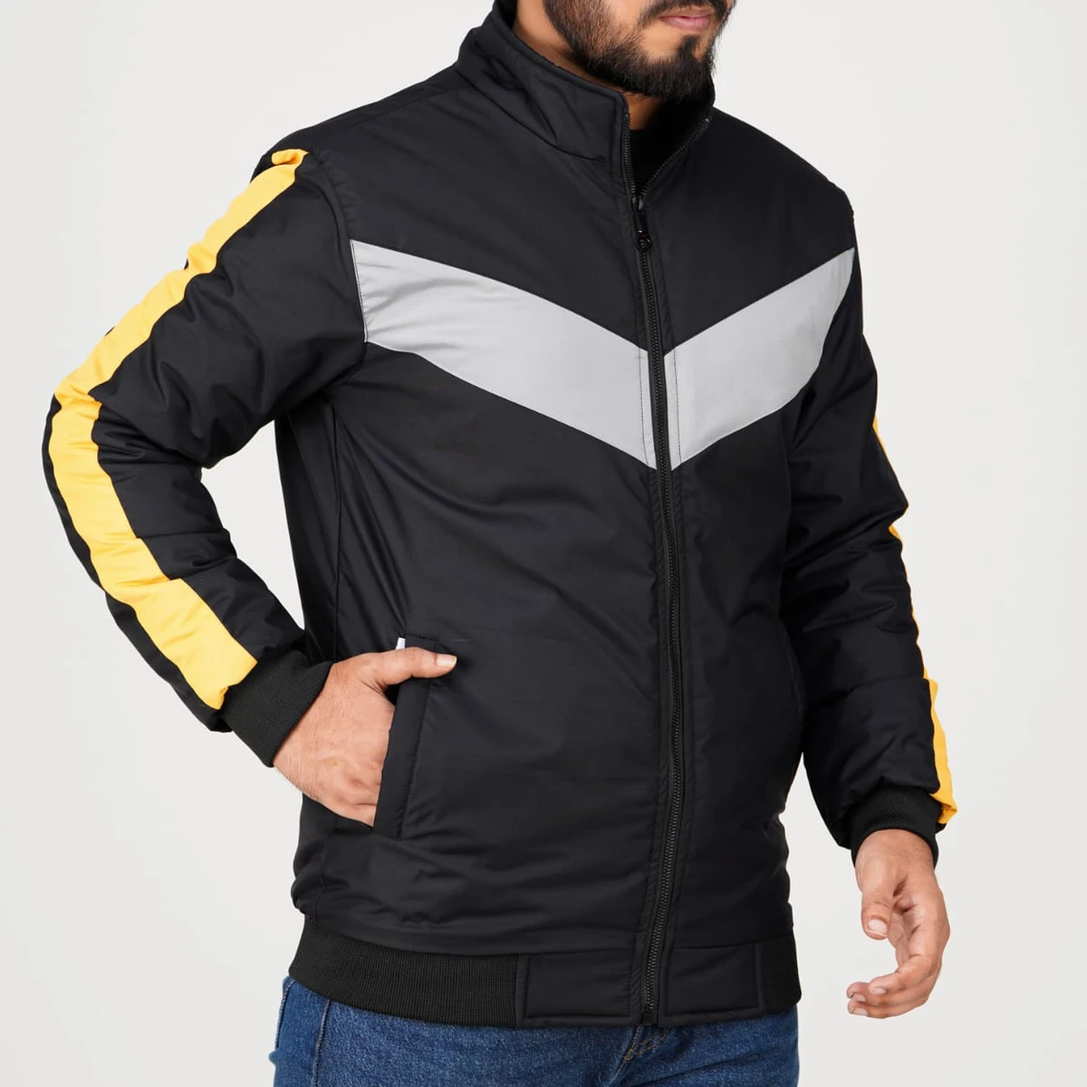 Premium Men's Jacket (Collection 2023-24)- Balck